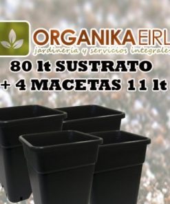 80 LTS + 4 MACETAS 11 LT